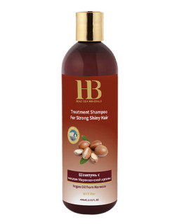 Șampon fortifiant pentru părul uscat/casant cu ulei de argan Health&Beauty, 400 ml