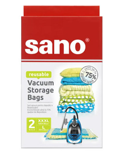 Пакеты для хранения в вакууме Sano Sushi, 2 шт: XXL (50x60 см) + XXXL (80x100 см)