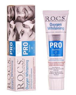 Зубная паста R.O.C.S. PRO OXYWHITE кислородное отбеливание, 60г