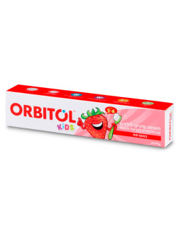 Детская зубная паста со вкусом клубники Orbitol, 145 г