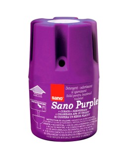 Контейнер-мыло для смывного бачка SANO Purple, 150 г
