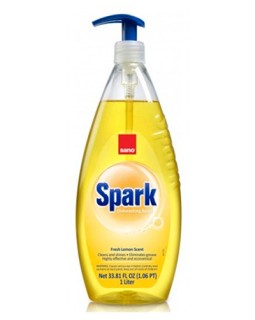 Средство для мытья посуды Sano Spark Lemon, 1 л
